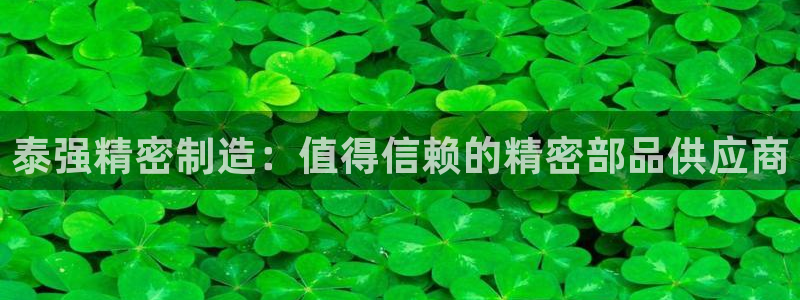 所有彩神购买首页中心：泰强精密制造：值得信赖的精密部品供应商