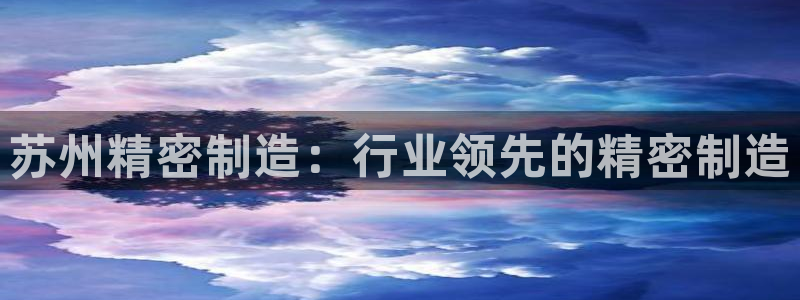 彩神vll购彩大厅：苏州精密制造：行业领先的精密制造
