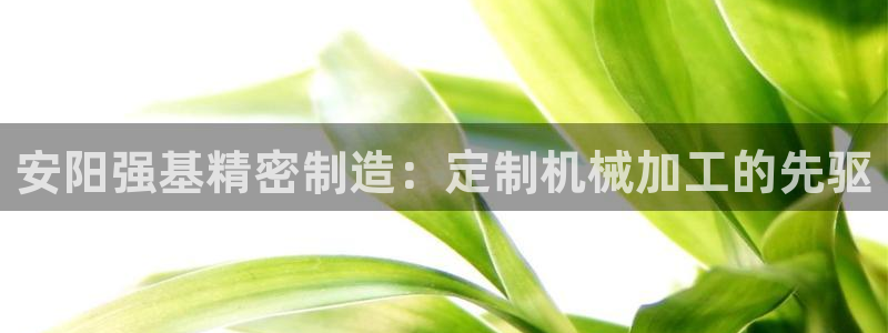 彩神购彩购彩大厅入口v：安阳强基精密制造：定制机械加工的先驱