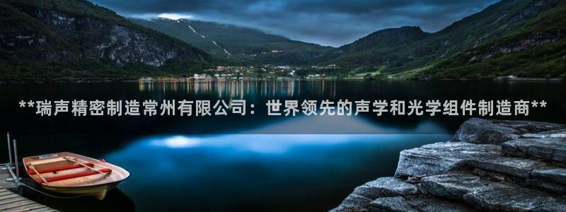 彩神v：**瑞声精密制造常州有限公司：世界领先的声学和光学组件制造商**