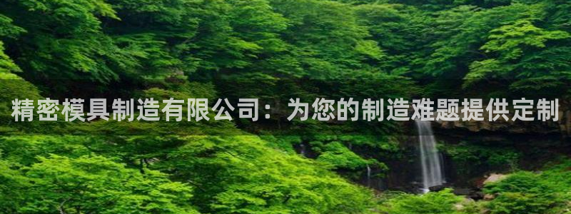 彩神新微聊：精密模具制造有限公司：为您的制造难题提供定制