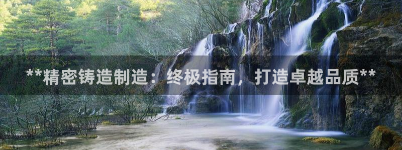 彩神VII官方版：**精密铸造制造：终极指南，打造卓越品质**
