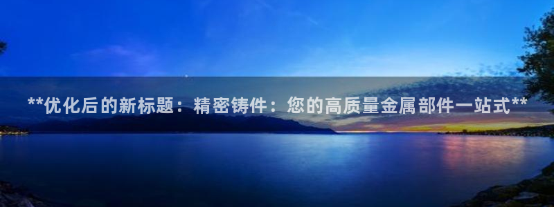 彩神ll能赚钱吗：**优化后的新标题：精密铸件：您的高质量金属部件一站式**