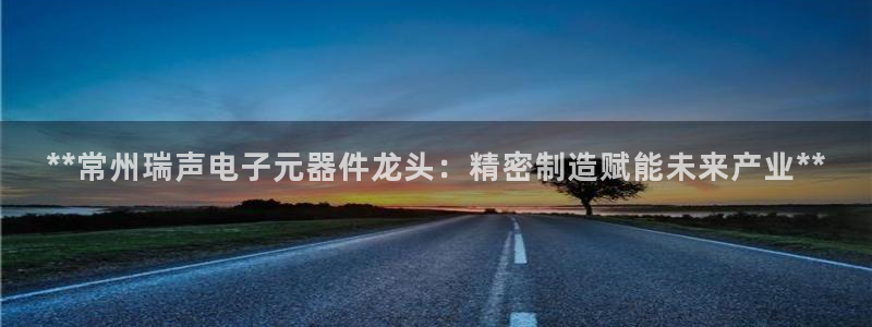 彩神8是正规平台吗安全吗：**常州瑞声电子元器件龙头：精密制造赋能未来产业**