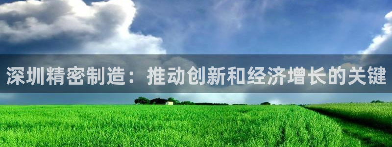 彩神是真的吗：深圳精密制造：推动创新和经济增长的关键
