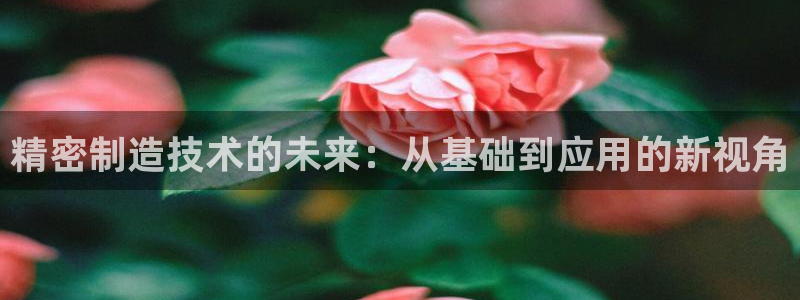 彩神VII购彩中心：精密制造技术的未来：从基础到应用的新视角