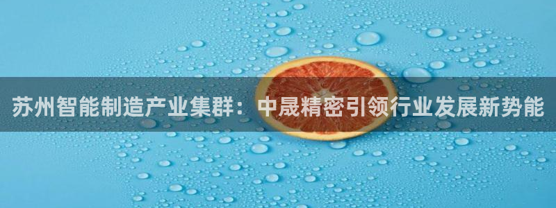 彩神争霸官网登录平台：苏州智能制造产业集群：中晟精密引领行业发展新势能
