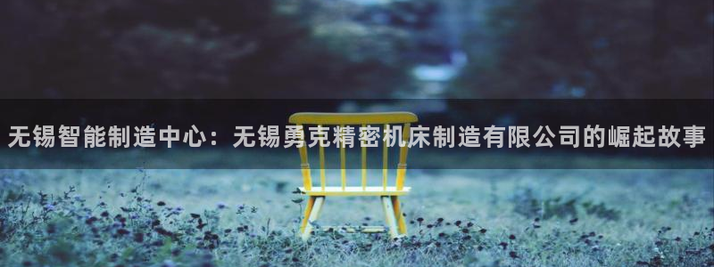 彩神ix是真的吗：无锡智能制造中心：无锡勇克精密机床制造有限公司的崛起故事