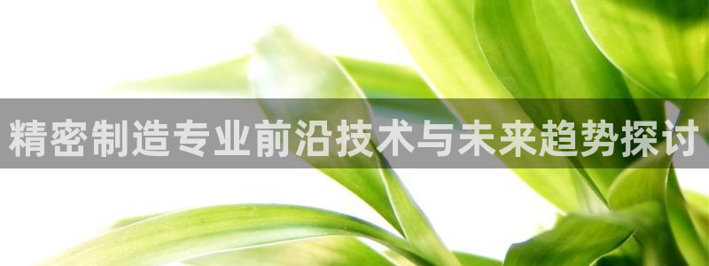 彩神8官网下：精密制造专业前沿技术与未来趋势探讨