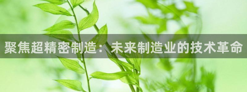 天天赢彩神：聚焦超精密制造：未来制造业的技术革命