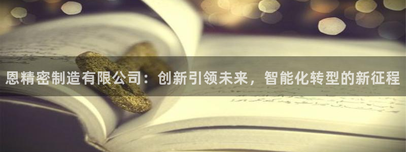 彩神购彩-购彩大厅入口：恩精密制造有限公司：创新引领未来，智能化转型的新征程