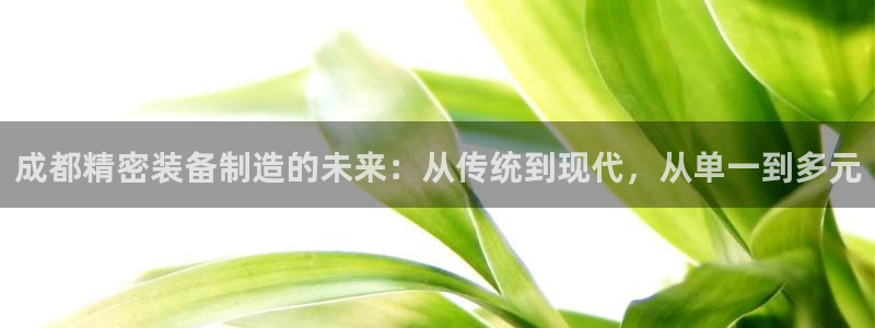 下载彩神乐发V：成都精密装备制造的未来：从传统到现代，从单一到多元