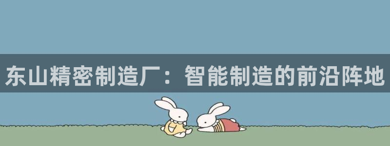 彩神v8平台正规吗：东山精密制造厂：智能制造的前沿阵地
