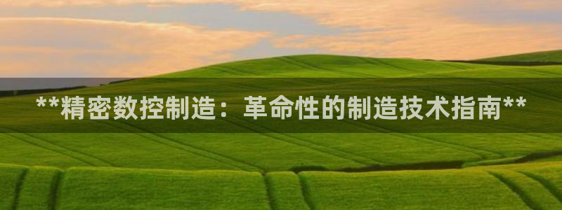 彩神8是正规平台吗是正品吗：**精密数控制造：革命性的制造技术指南**