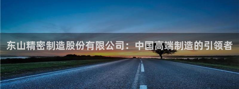 彩神大发cp：东山精密制造股份有限公司：中国高端制造的引领者