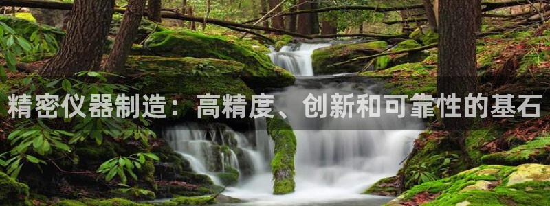 彩神xapp官方网站：精密仪器制造：高精度、创新和可靠性的基石