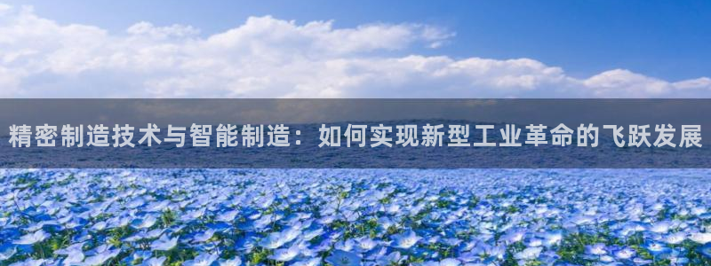 彩神v8是一个什么平台：精密制造技术与智能制造：如何实现新型工业革命的飞跃发展